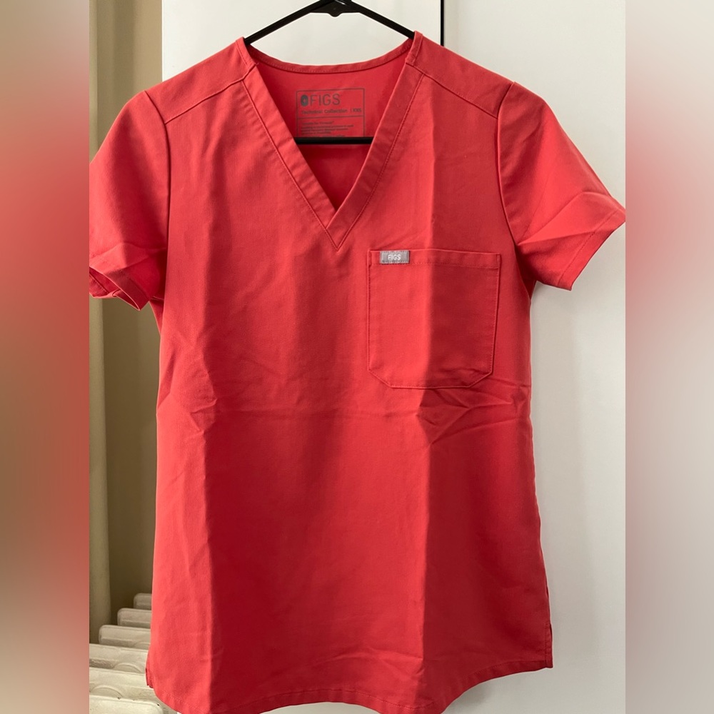 Figs Scrub Top Clay XXS